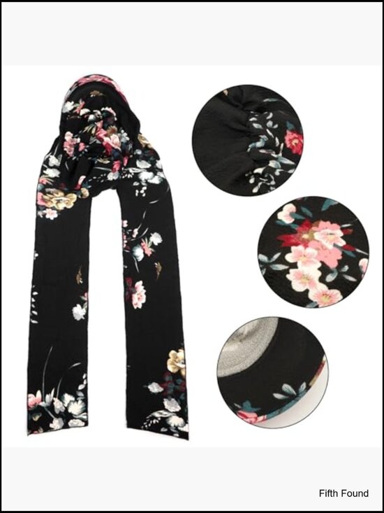 Chemo Headwrap Hat with Scarf for Women, Soft Lightweight Beanie main image 7